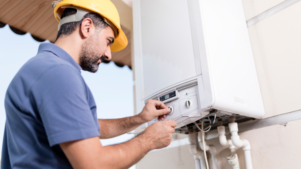 boiler technician working home 738775081 1